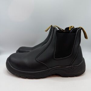 Safetoe Steel Toe Work Leather Boots Men’s Size 12US Black